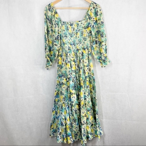 LoveShackFancy Capri Off The Shoulder Dress - Picture 3 of 16